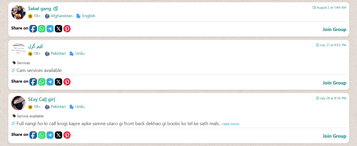 Related Telegram Groups
